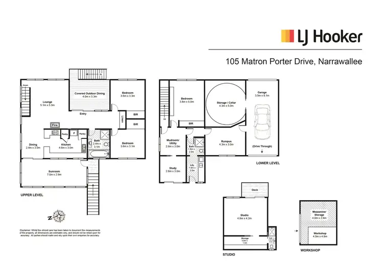Floorplan of Homely house listing, 105 Matron Porter Drive, Narrawallee NSW 2539
