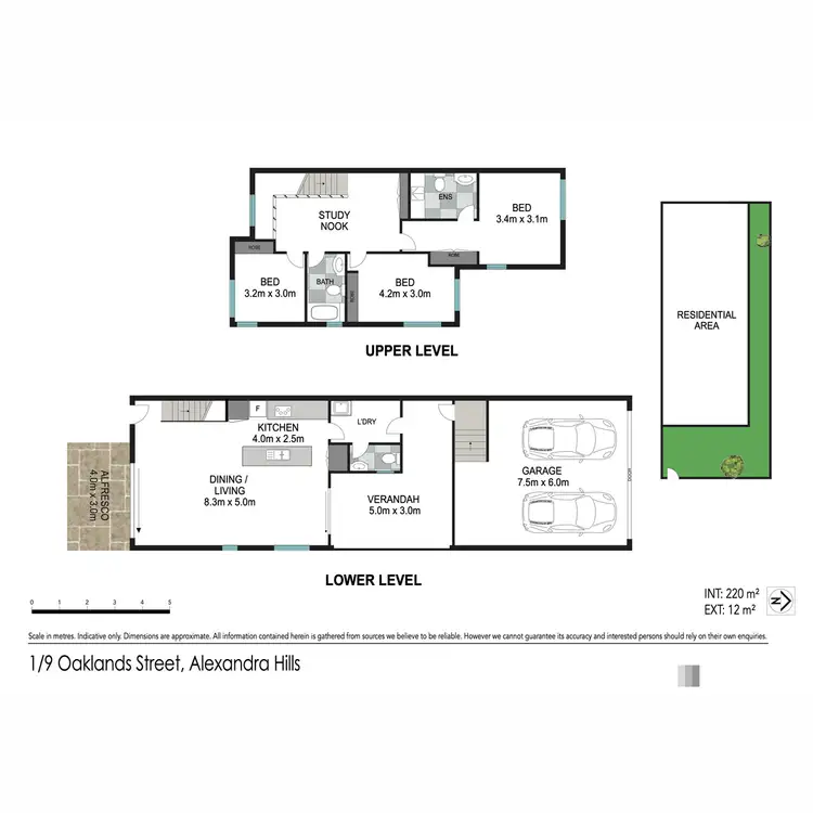 Floorplan of Homely townhouse listing, 1/9-11 Oaklands Street, Alexandra Hills QLD 4161