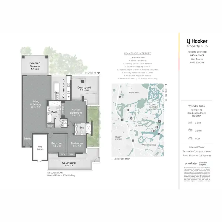 Floorplan of Homely apartment listing, 112/22-24 Ben Lexcen Place, Robina QLD 4226