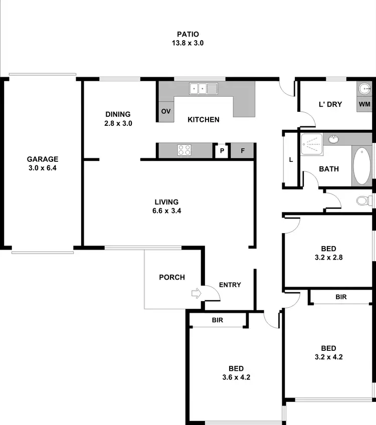 Floorplan of Homely house listing, 2 Dell Place, Georges Hall NSW 2198