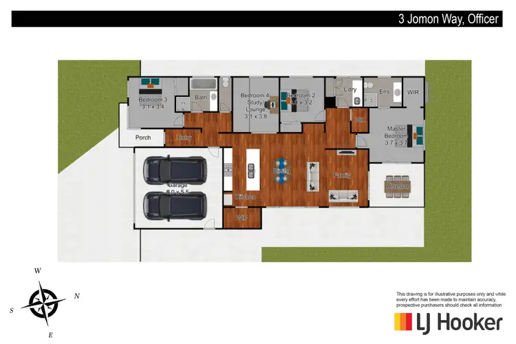 Floorplan of Homely house listing, 3 Jomon Way, Officer VIC 3809