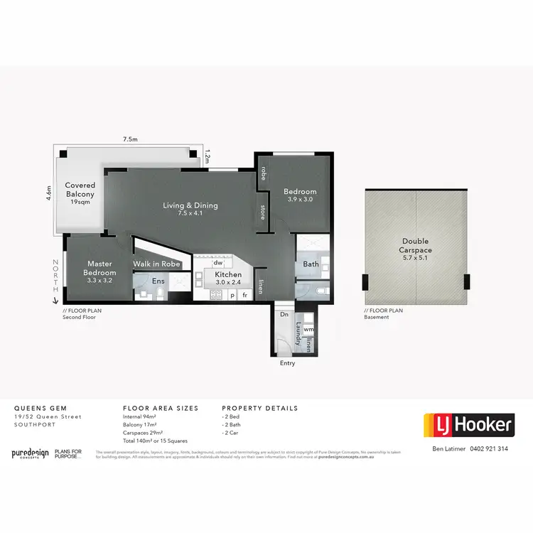 Floorplan of Homely apartment listing, 19/52 Queen Street, Southport QLD 4215