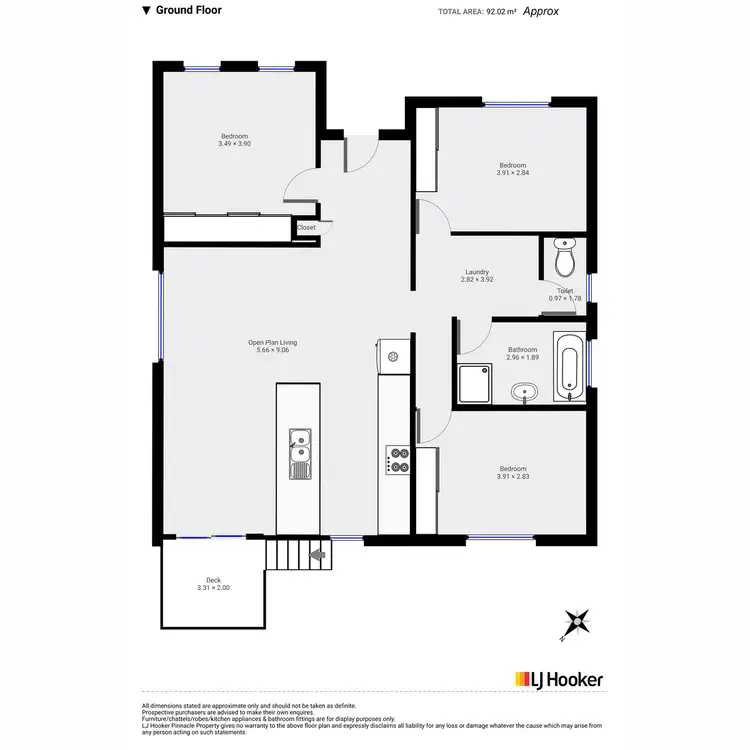 Floorplan of Homely house listing, 2 Athena Drive, Risdon Vale TAS 7016