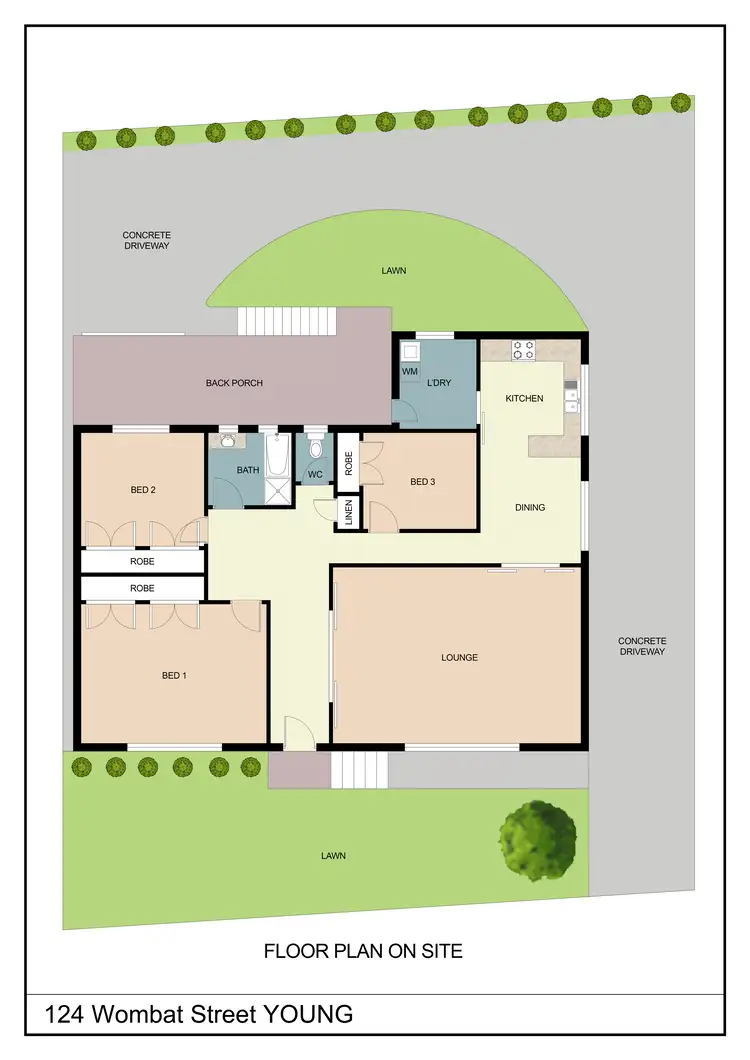 Floorplan of Homely house listing, 124 Wombat Street, Young NSW 2594