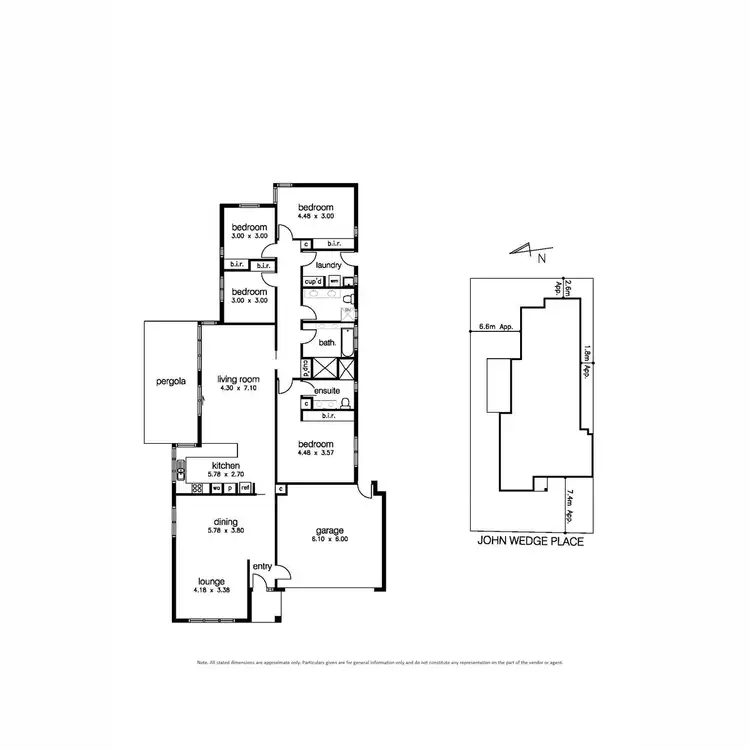 Floorplan of Homely house listing, 4 John Wedge Place, Seabrook VIC 3028