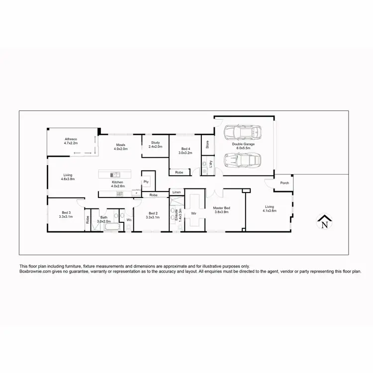Floorplan of Homely house listing, 64 Waves Drive, Point Cook VIC 3030