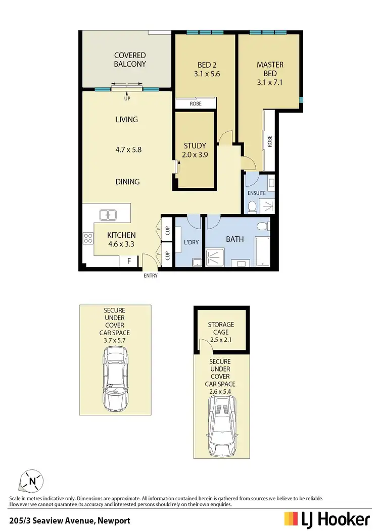 Floorplan of Homely apartment listing, 205/3 Seaview Avenue, Newport NSW 2106