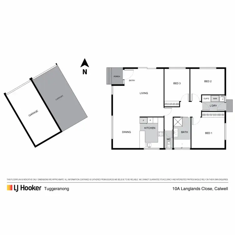 Floorplan of Homely house listing, 10A Langlands Close, Calwell ACT 2905