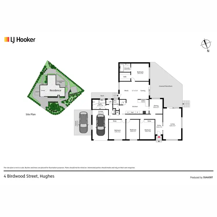 Floorplan of Homely house listing, 4 Birdwood Street, Hughes ACT 2605