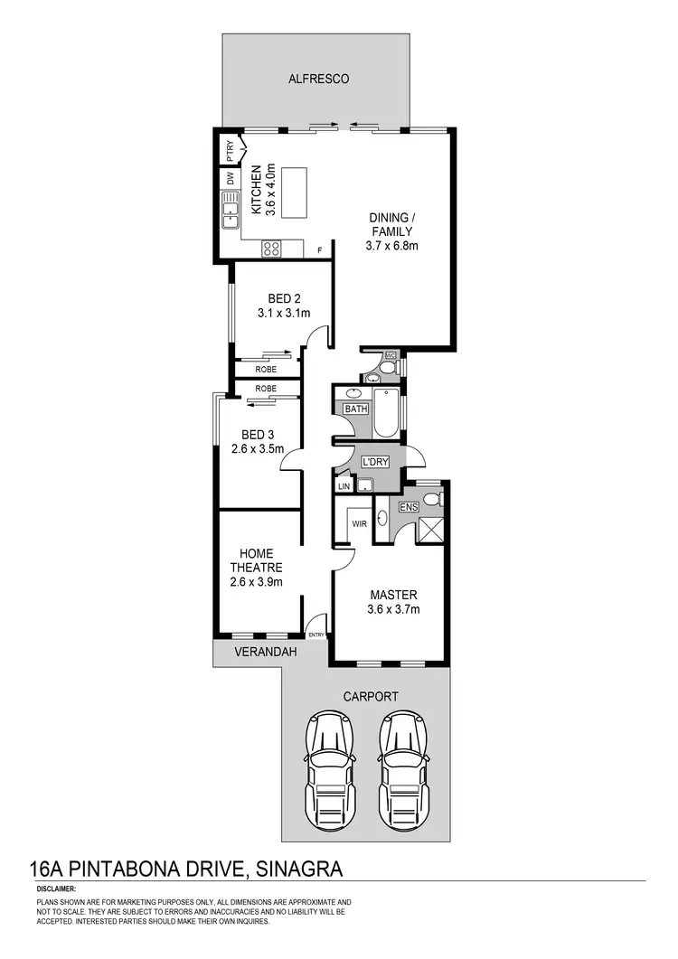 Floorplan of Homely house listing, 16A Pintabona Drive, Sinagra WA 6065