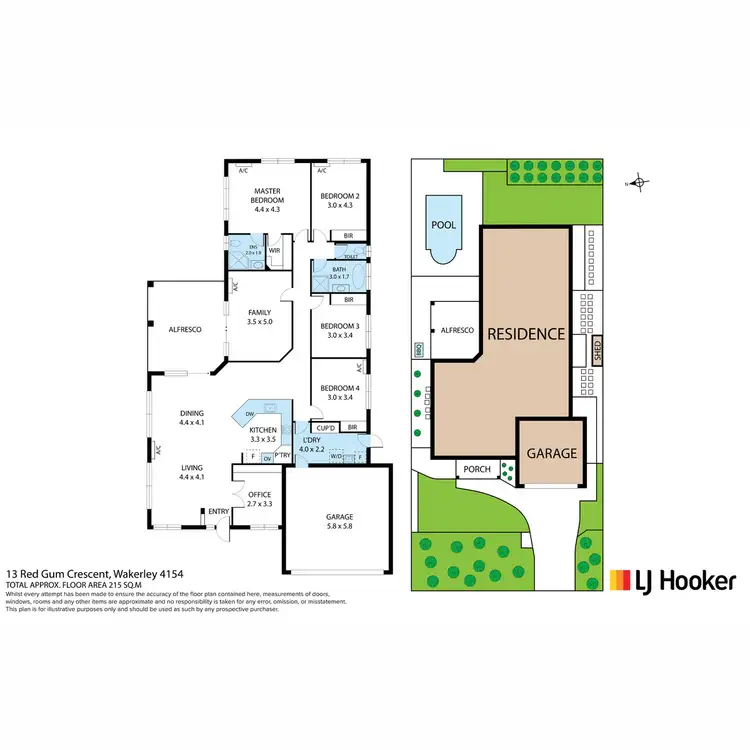Floorplan of Homely house listing, 13 Red Gum Crescent, Wakerley QLD 4154