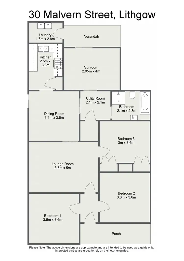 Floorplan of Homely house listing, 30 Malvern Street, Lithgow NSW 2790