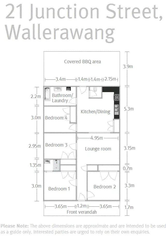 Floorplan of Homely house listing, 21 Junction Street, Wallerawang NSW 2845