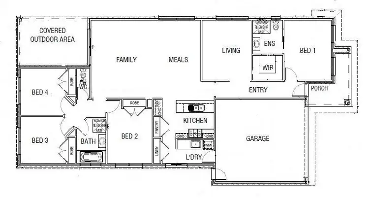 Floorplan of Homely house listing, 13 Cazaly Way, Cranbourne West VIC 3977