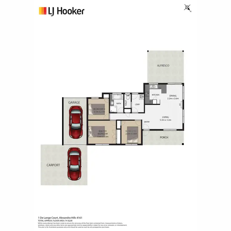 Floorplan of Homely house listing, 1 De Lange Court, Alexandra Hills QLD 4161