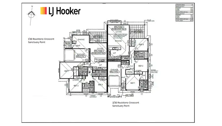 Floorplan of Homely semi-detached listing, 1/38 Roulstone Crescent, Sanctuary Point NSW 2540
