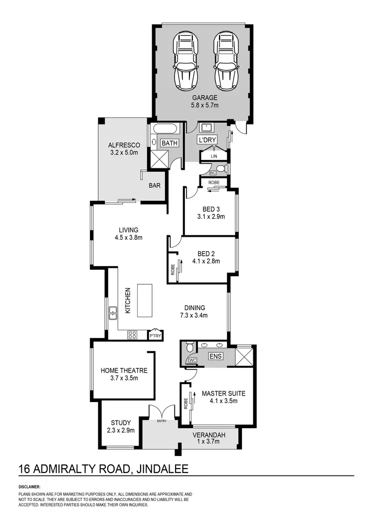 Floorplan of Homely house listing, 16 Admiralty Road, Jindalee WA 6036