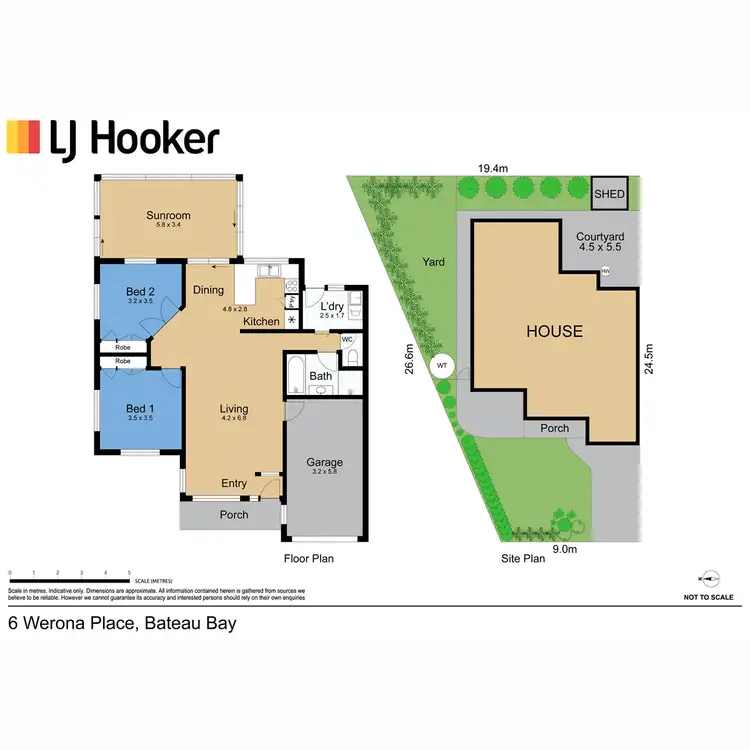 Floorplan of Homely villa listing, 6 Werona Place, Bateau Bay NSW 2261