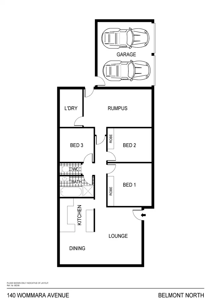 Floorplan of Homely house listing, 140 Wommara Avenue, Belmont North NSW 2280