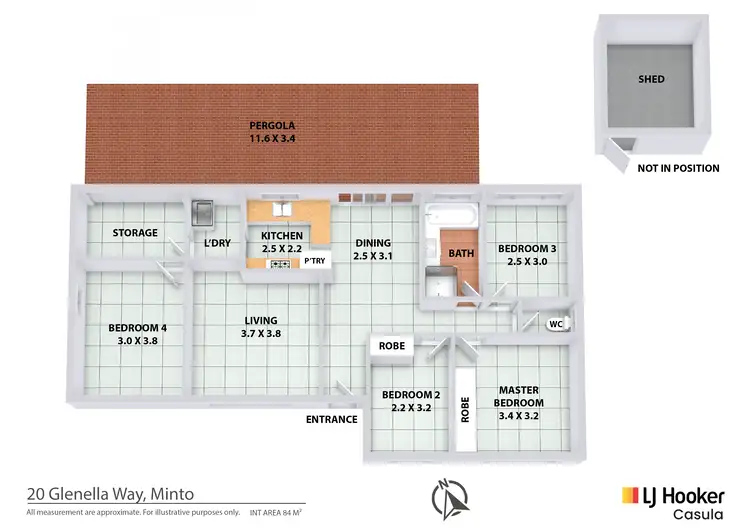 Floorplan of Homely house listing, 20 Glenella Way, Minto NSW 2566