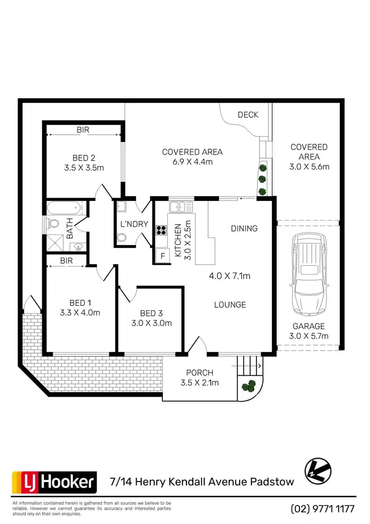 Floorplan of Homely villa listing, 7/14 Henry Kendall Avenue, Padstow Heights NSW 2211