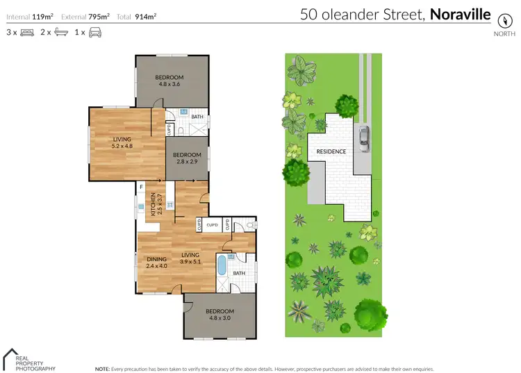Floorplan of Homely house listing, 50 Oleander Street, Noraville NSW 2263