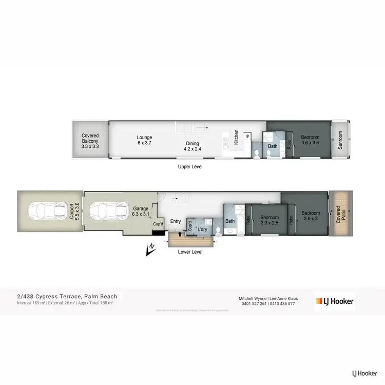Floorplan of Homely semi-detached listing, 2/438 Cypress Terrace, Palm Beach QLD 4221