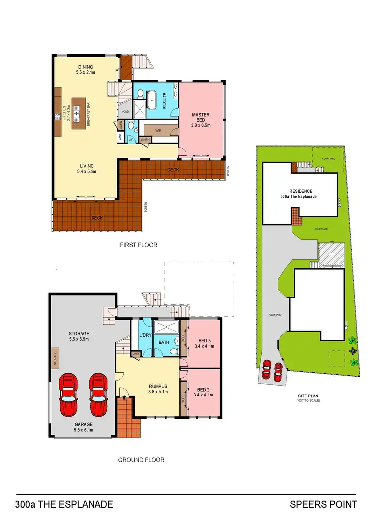 Floorplan of Homely house listing, 300a The Esplanade, Speers Point NSW 2284