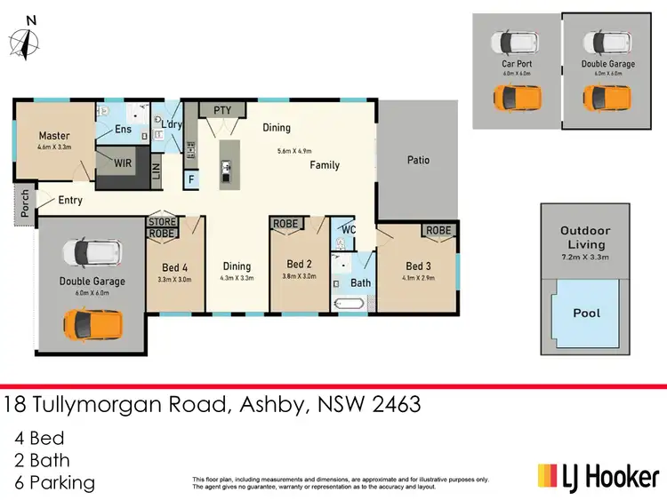 Floorplan of Homely house listing, 18 Tullymorgan Road, Ashby NSW 2463