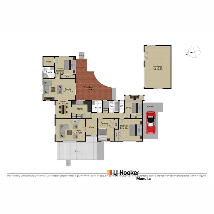 Floorplan of Homely house listing, 198 Duffy Street, Ainslie ACT 2602