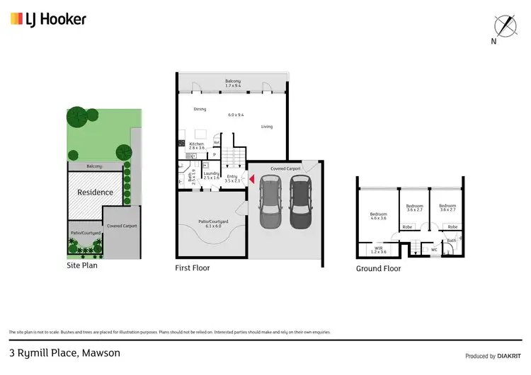 Floorplan of Homely house listing, 3 Rymill Place, Mawson ACT 2607