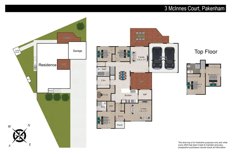 Floorplan of Homely house listing, 3 McInnes Court, Pakenham VIC 3810