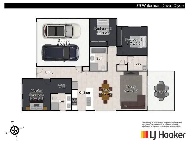 Floorplan of Homely house listing, 79 Waterman Drive, Clyde VIC 3978