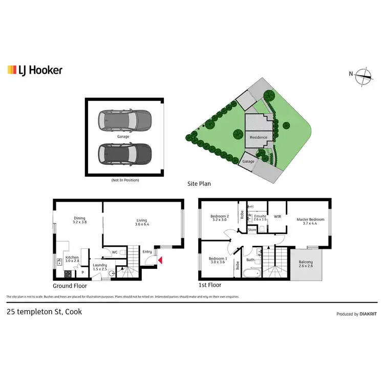 Floorplan of Homely townhouse listing, 25 Templeton Street, Cook ACT 2614