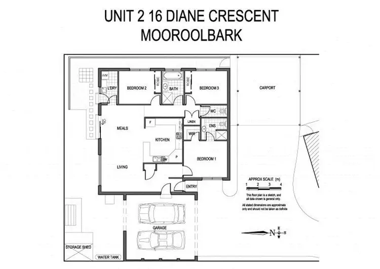 Floorplan of Homely unit listing, 16a Diane Crescent, Mooroolbark VIC 3138