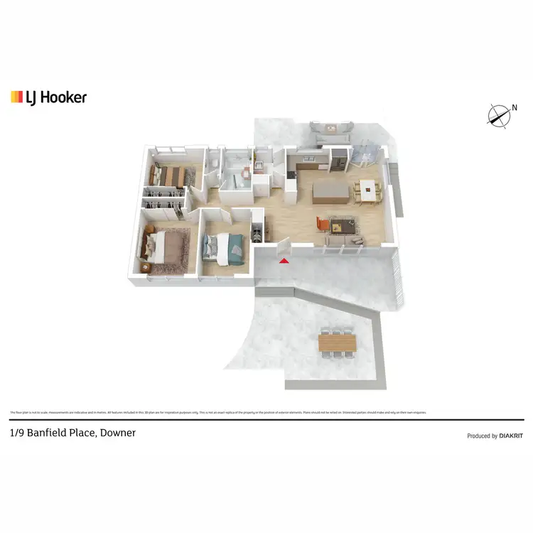 Floorplan of Homely other listing, 1/9 Banfield Street, Downer ACT 2602