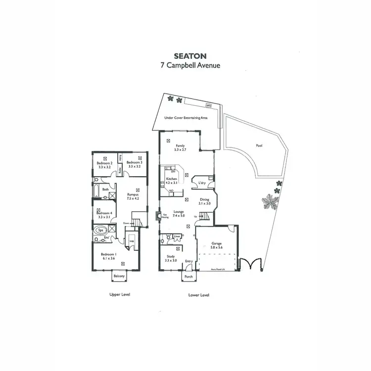 Floorplan of Homely house listing, 7 Campbell Avenue, Seaton SA 5023