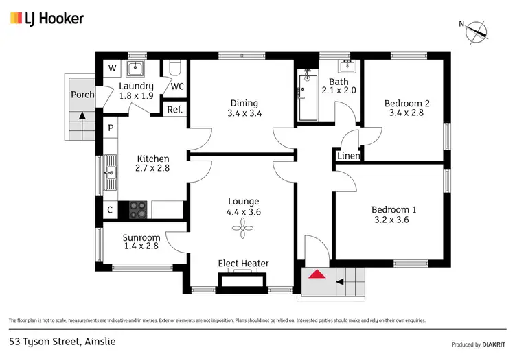 Floorplan of Homely house listing, 53 Tyson Street, Ainslie ACT 2602