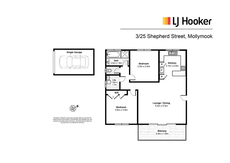 Floorplan of Homely unit listing, 3/25 Shepherd Street, Mollymook NSW 2539