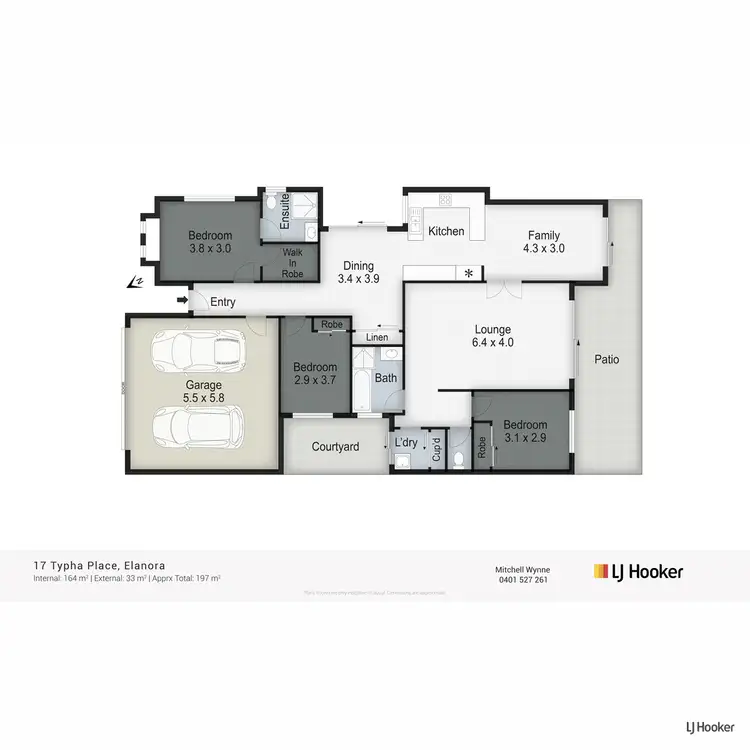 Floorplan of Homely house listing, 17 Typha Place, Elanora QLD 4221