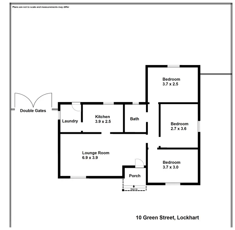 Floorplan of Homely house listing, 10 Green Street, Lockhart NSW 2656
