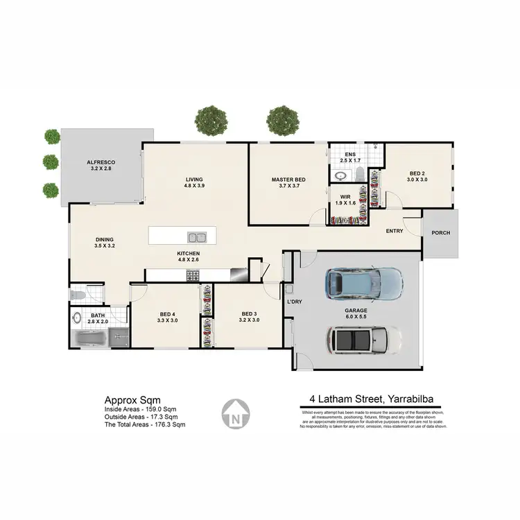 Floorplan of Homely house listing, 4 Latham Street, Yarrabilba QLD 4207