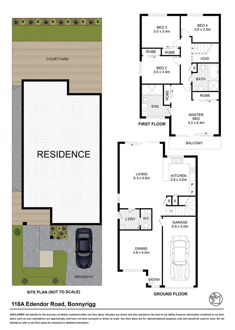 Floorplan of Homely semi-detached listing, 118a Edensor Road, Bonnyrigg NSW 2177