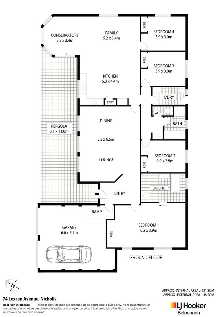 Floorplan of Homely house listing, 74 Lexcen Avenue, Nicholls ACT 2913