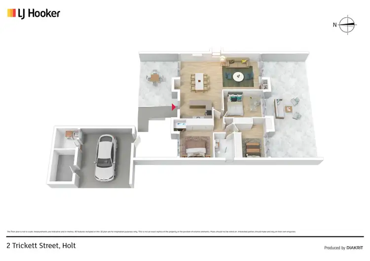 Floorplan of Homely townhouse listing, 2 Trickett Street, Holt ACT 2615