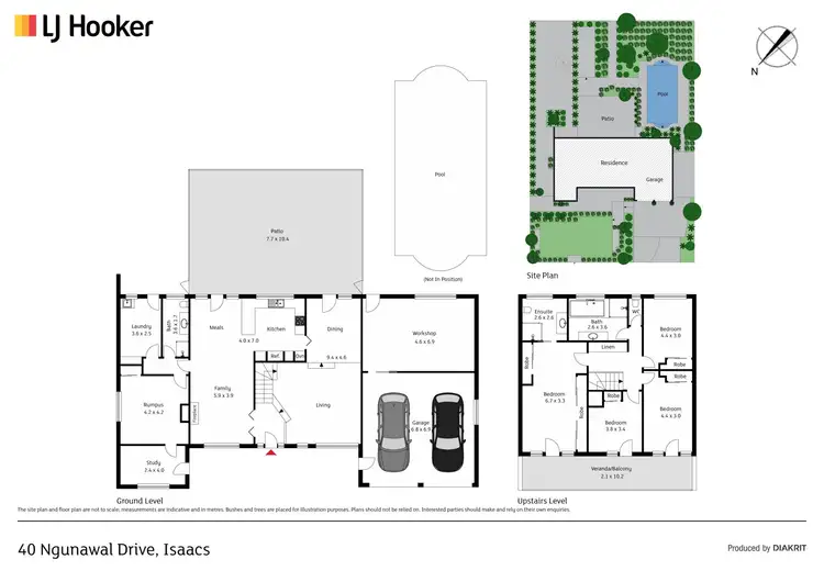Floorplan of Homely house listing, 40 Ngunawal Drive, Isaacs ACT 2607