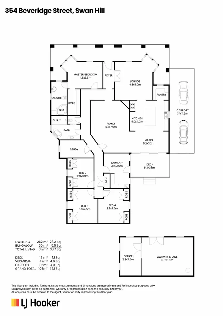 Floorplan of Homely house listing, 354 Beveridge Street, Swan Hill VIC 3585