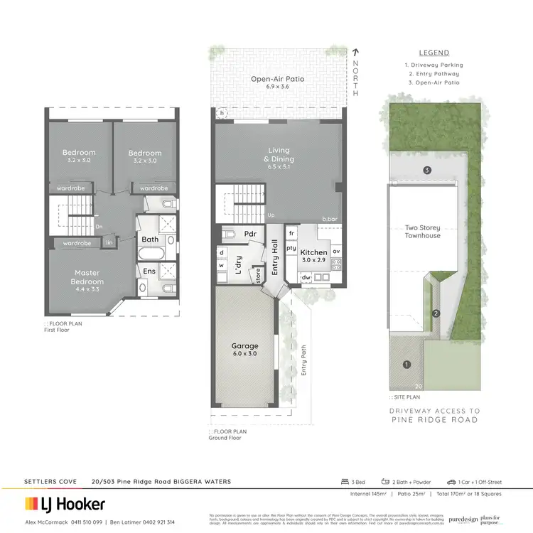 Floorplan of Homely townhouse listing, 20/503 Pine Ridge Road, Biggera Waters QLD 4216
