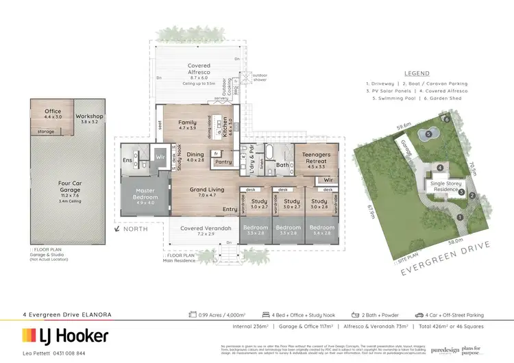 Floorplan of Homely house listing, 4 Evergreen Drive, Elanora QLD 4221