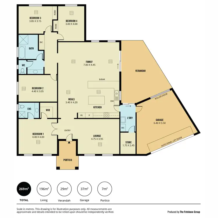 Floorplan of Homely house listing, 43 Grasswren Way, Mawson Lakes SA 5095